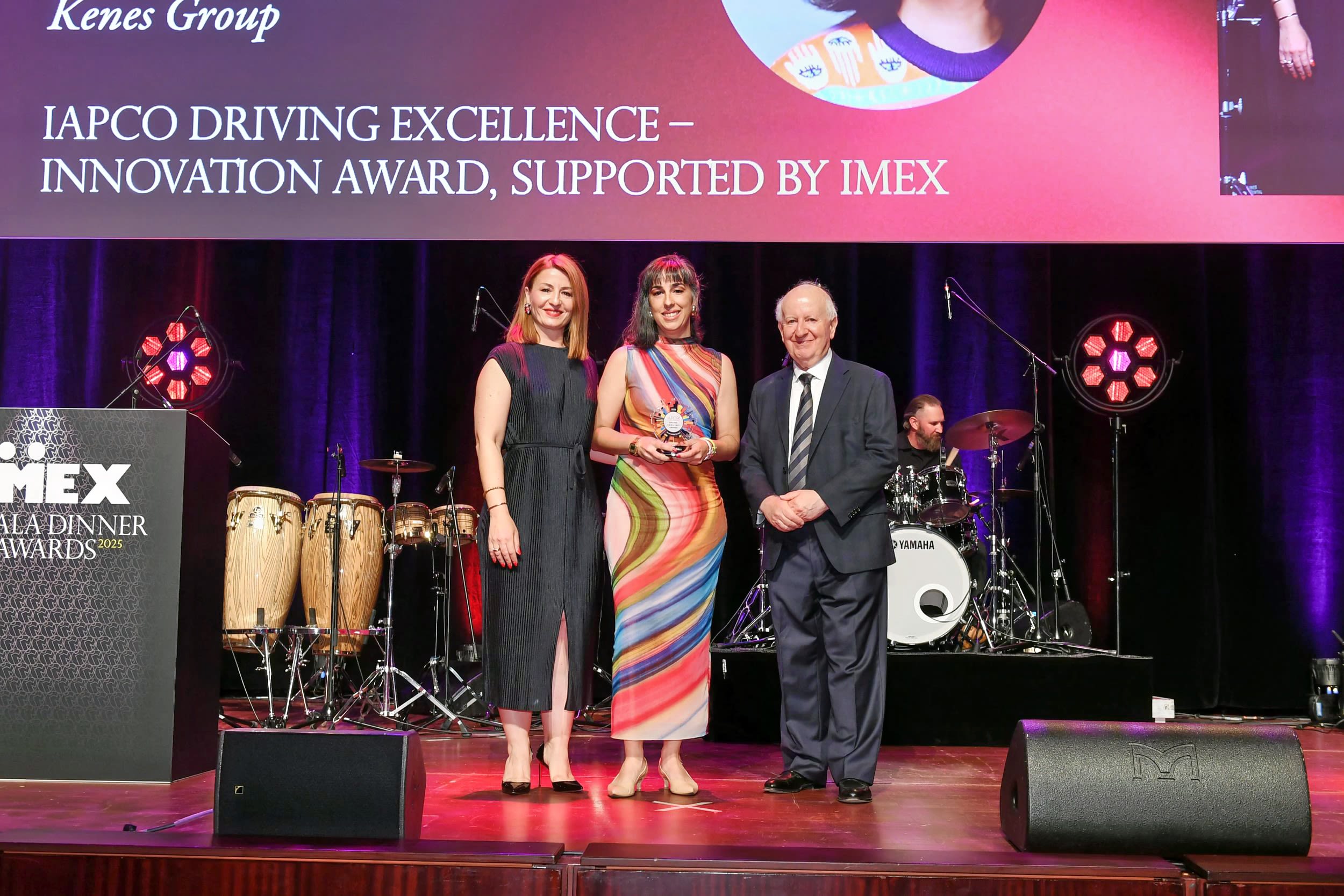 Award winners on stage