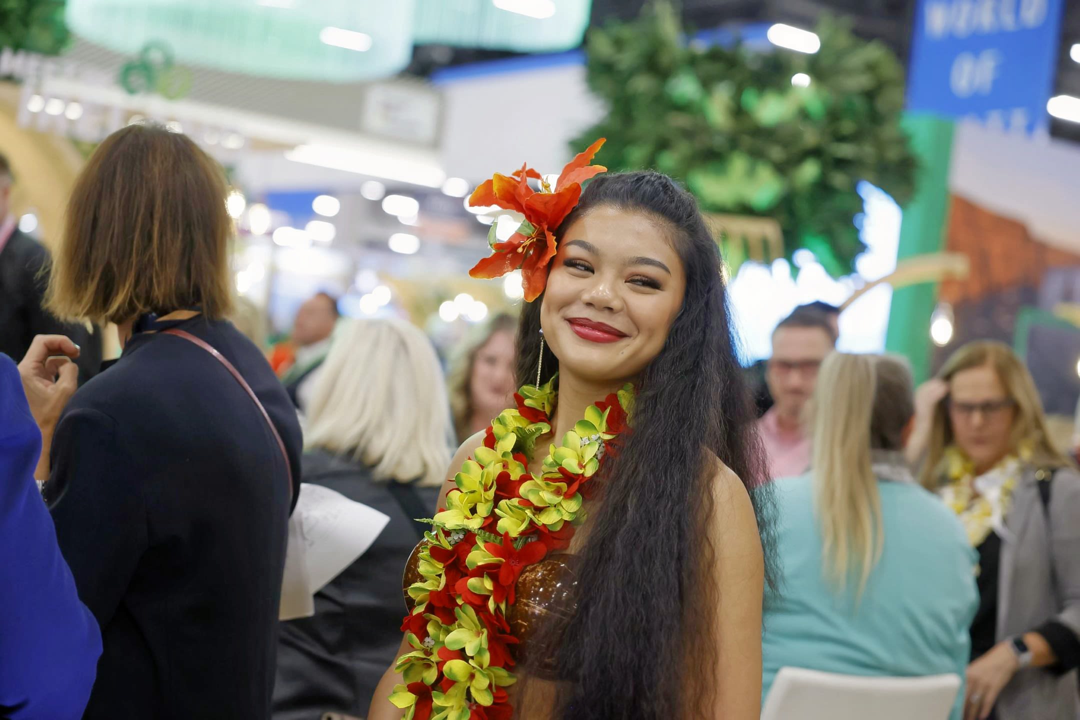 Woman smiling at camera